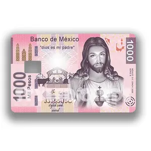 1000 pesos of jesus debit card skin/sticker