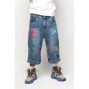 JADED DEMIM POCKET JORTS