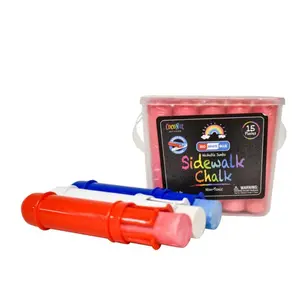 Jumbo Outdoor Sidewalk Chalk - 15pc Red, White & Blue