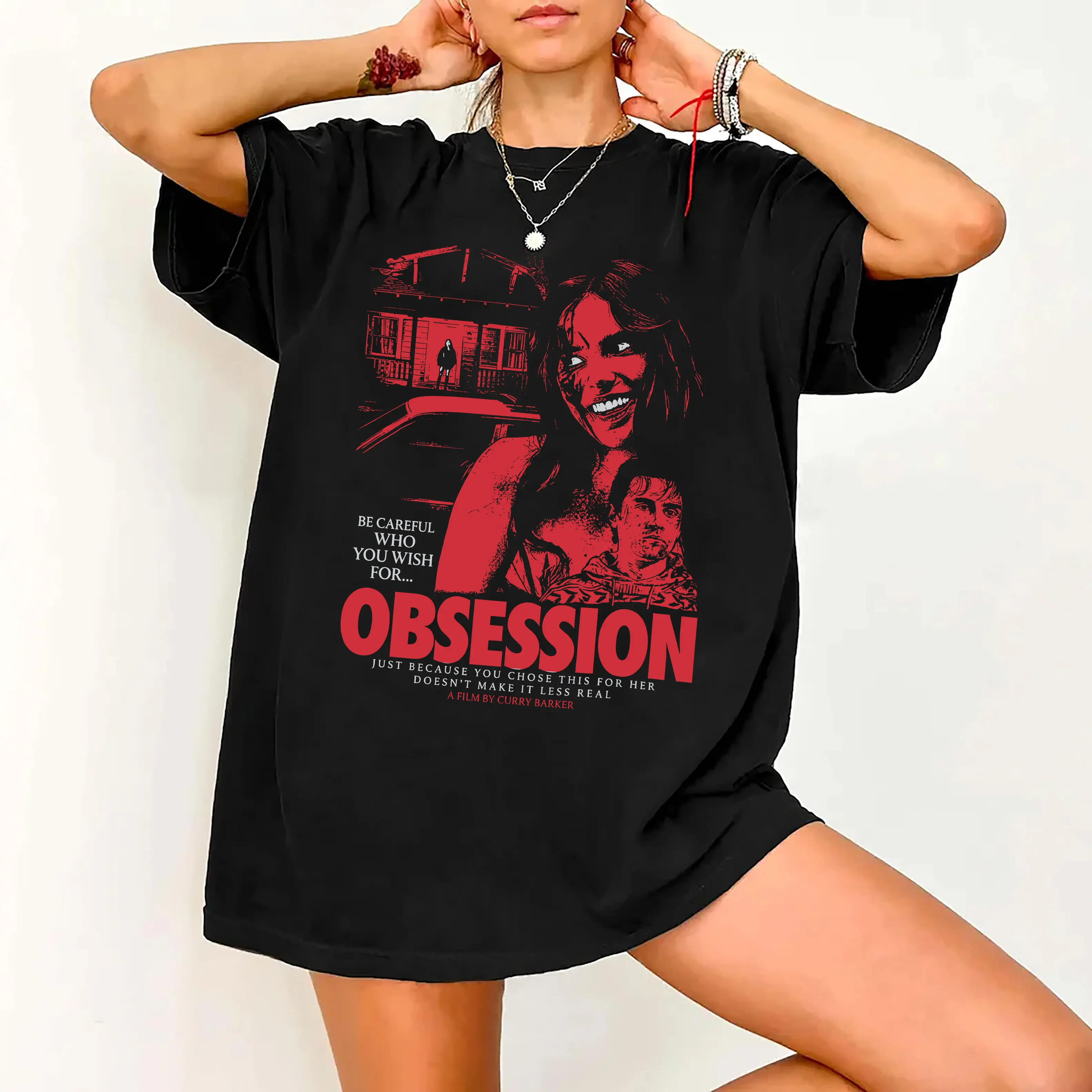 Vintage Obsession Graphic Unisex Tee, One Wish Willow Horror Film Shirt, Horror Fan Shirt Gift Graphic Tee