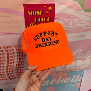 Gossip x HoneyGurl Support Day Drinking Orange/Black Hat