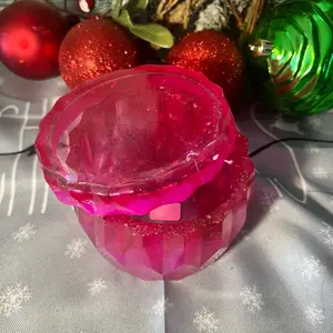 Pink Sparkle Jar - Perfect for Storing and Organizing Small Items - Tin, Bottles