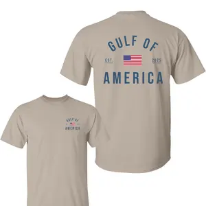 Gulf of America 2 Sided T-Shirt, 4th Of July shirt, Patriotic Minimalist Graphic Tee, Casual Streetwear for Men and Women