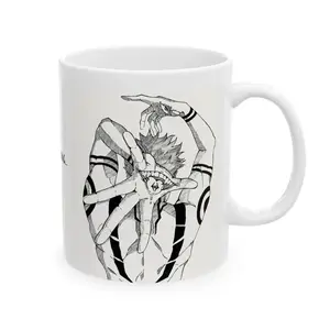 Anime Man Ceramic Mug, Funny JJK Sukuna Cup for Anime Fans, Morning Coffee Gift, 11oz/15oz, Handsome Anime Design