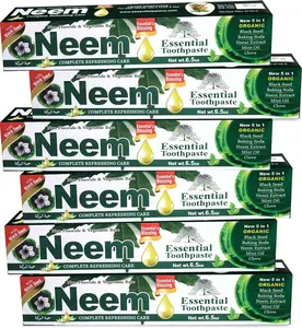 NEEM ESSENTIAL TOOTHPASTE NEW 5 in 1 Formula 6 Pack