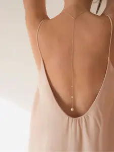 Women's Fashion Simple Faux Pearl Chain Back Bracelet, Versatile Jewelry Accessory for Any Occasion, Elegant Design for Ladies