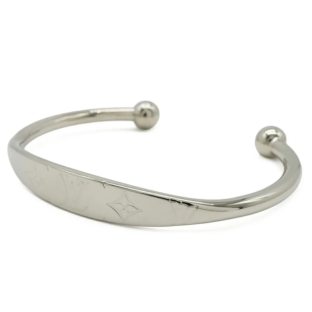 Pre-owned Louis Vuitton Iron Small Leather Goods Jonc Monogram Bracelet