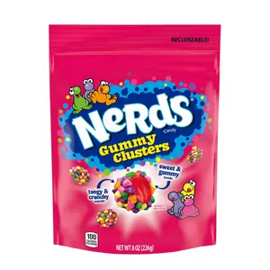 Gummy Clusters Candy, Rainbow, Resealable 8 Ounce Bag