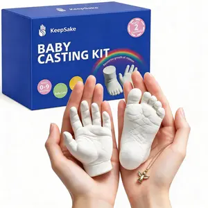 Baby Casting Kit 2pc – Newborn Keepsake, First Time New Mom Gifts, Father’s Day Gift, Gift for Dad, Baby Shower & New Parent Gift