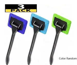 Fall Car Windshield Cleaning Tool for Summer,Glass Washer Brush for Dry & Moist Wipe, CarGlass Cleaning Brush with Long Handle, CarCleaning Tools, Car Accessories