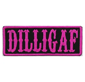 Dilligaf Embroidery Biker Patch