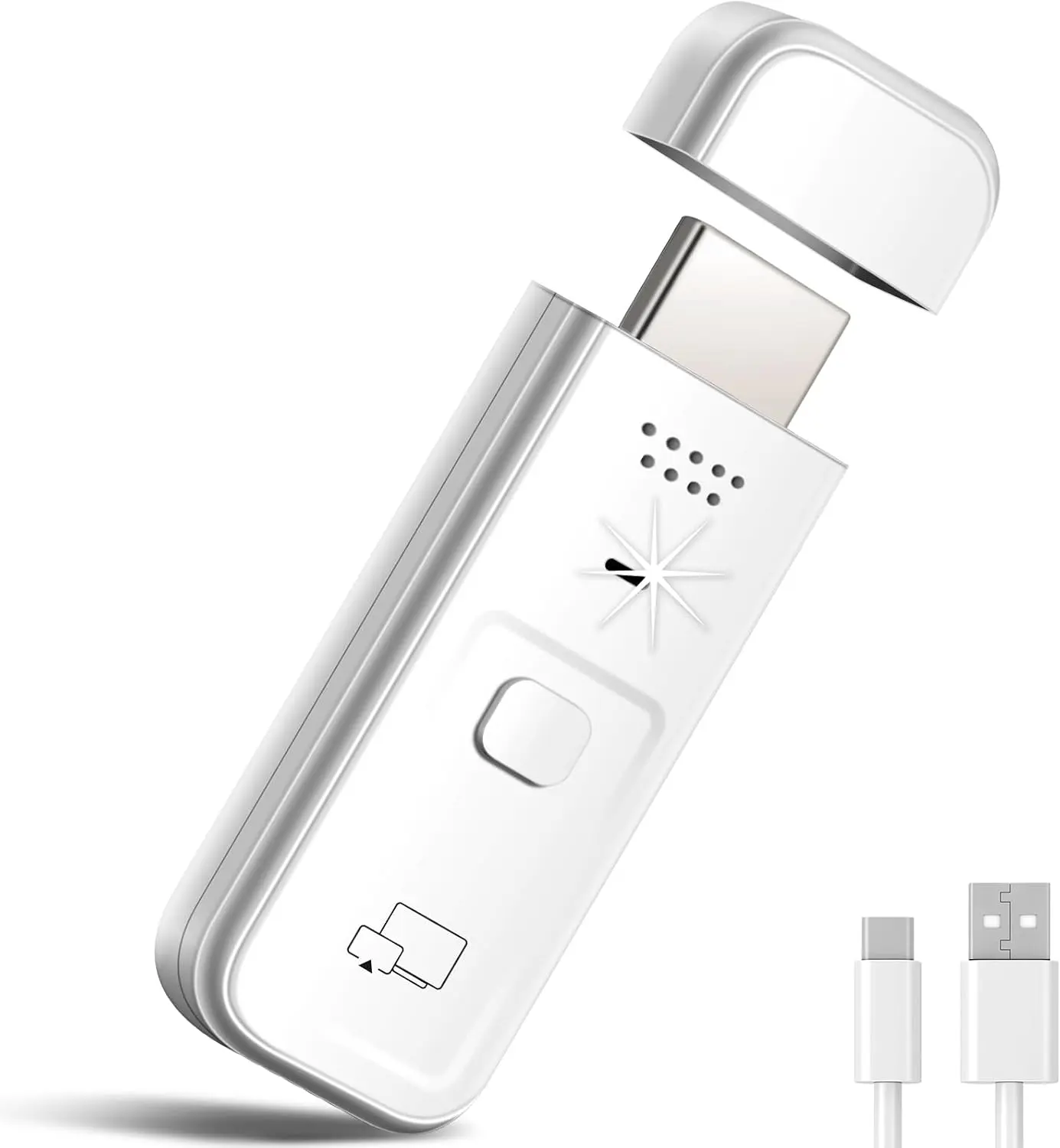 Wireless HDMI Display Dongle Adapter, 1080P Plug & Play HDMI Extender Wireless Receiver for Smartphone/PC/Laptop to TV/Monitor/Projector, HD Streaming Video/Audio, AirPlay & Miracast, for Meetings