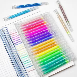 Acrylic Gel Pens for Coloring Drawing Large Capacity Colors Gel Paint Pens Ultra Fine Tip Points 1.0 Acrylic Marker Pens Set for Journaling Card Making Crafts Art Supplies 120 Vibrant Colors Smooth Precision Endless Creativity