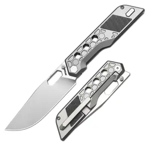 ArtisanCutlery Beest ATZ-1878G S35VN Blade Titanium Handle Folding Knives Perfect for Christmas gift Survival Gear Emergency Tool