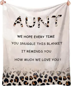 Aunt Gifts, Aunt Gifts from Niece, Aunt Blanket, Gifts for Aunt, Aunt Gifts from Nephew, Best Aunt Ever Gifts, Gifts for Aunts from Niece, to My Aunt Throw Blankets 50"x60"