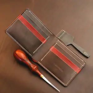 Classic Billfold Wallet, Handcrafted Full Grain Italian Leather, Premium Quality Hand-Sewn, USA Made, Everyday Luxury, Built To Last A Liftime