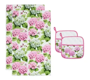 Temp-tations Seasonal 4-Piece Trivet and Towel Set