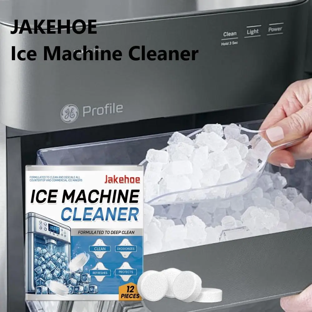 Ice Machine Cleaner Deodorizes Tablet, 12pcs/box Ice Machine Cleaner, Household Cleaning Tablet for Ice Maker, Kitchen Cleaning Supplies, Ice Machine Maintenance