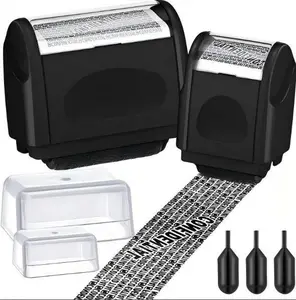 5PCS Identity Protection Roller Stamp – Instantly Hide Address & Personal Info, 60m Long Security Ink, Perfect for Mail, Packages & Documents