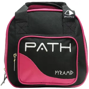 Pyramid Path Plus One Spare Ball Tote Bowling Bag (Black/Hot Pink)
