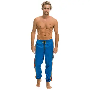 MEN'S 4 STRIPE WIND PANT - SNORKEL BLUE