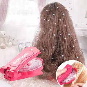 Sparkling Diamond Styling Tools Hair Accessory Gem Set + 180 Colorful Gems Illuminate girls' hair, clothing, and accessories Suitable for all hair types/styles Birthday gift - No-heat styling accessories Christmas gift