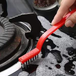 Kitchen Stove Cleaning Brush, 3 Counts Deep Clean Gas Stove Brush, Scrubber Brush for Range Hood Grease Grime, Hand Tools, Cleaning Supplies, Kitchen Accessories, Summer Fathers Day Gift