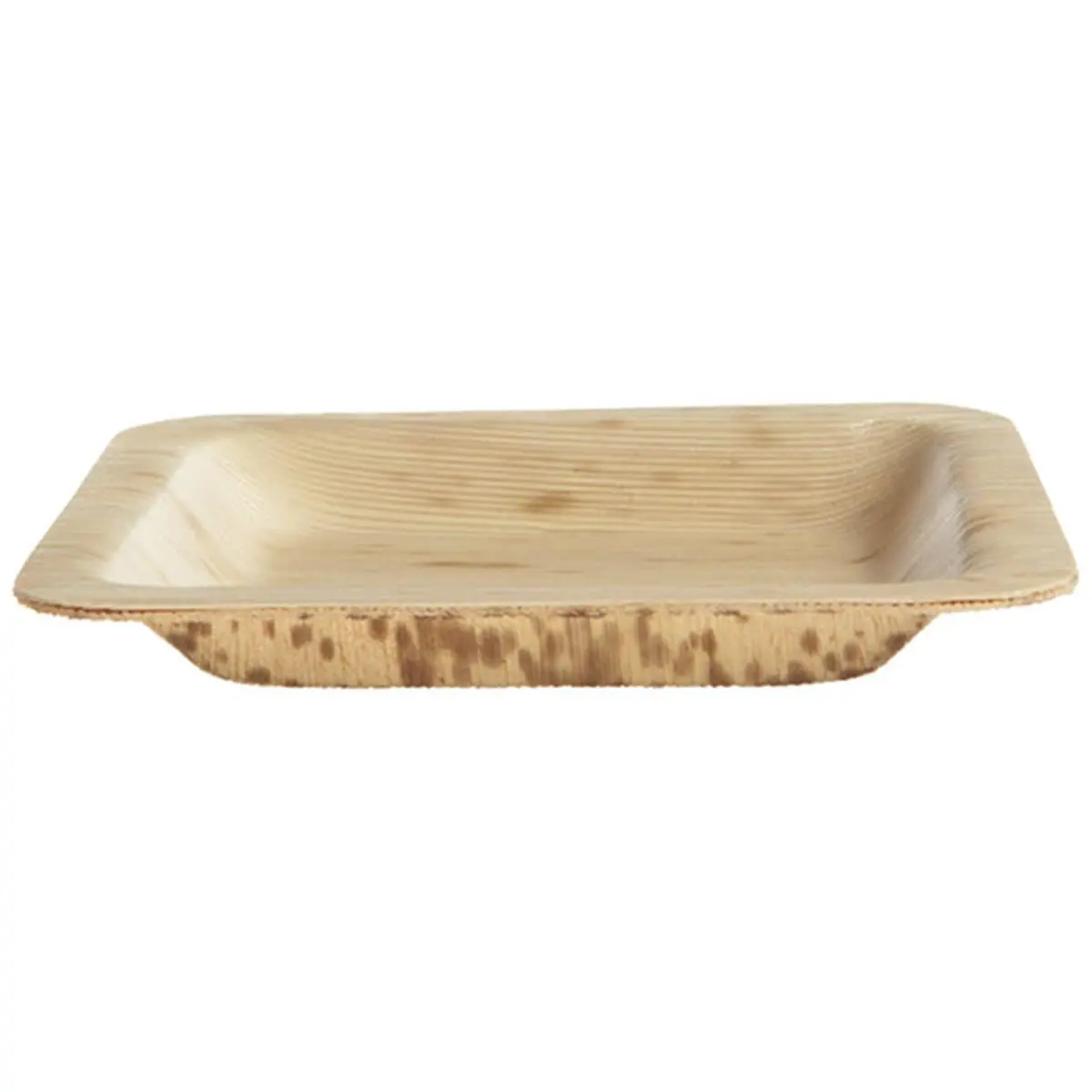 212 MAIN Disposable Square Bamboo Plates (3.5x3.5 in, 100-Pack) - Biodegradable, Eco-Friendly, Grease-Resistant, Microwavable Kitchenware for Hot/Cold Food, Hot/Cold Meals, Bonfire Events