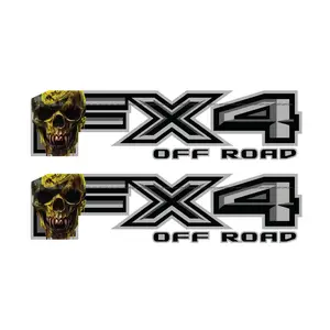 FX4 Off Road Decal Replacement Sticker F 150 Bedside / Skull Yellow Snake