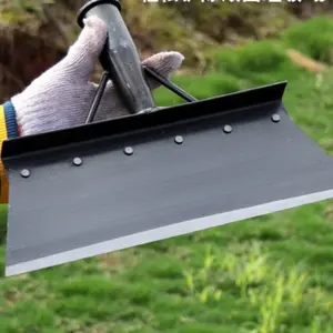 Large Stainless Steel Poultry Manure Scoop, Durable Farming Tool for Chicken Pig Waste Removal, Home Use Grass Rake Leaf Sweeper, Durable Gardening Tool
