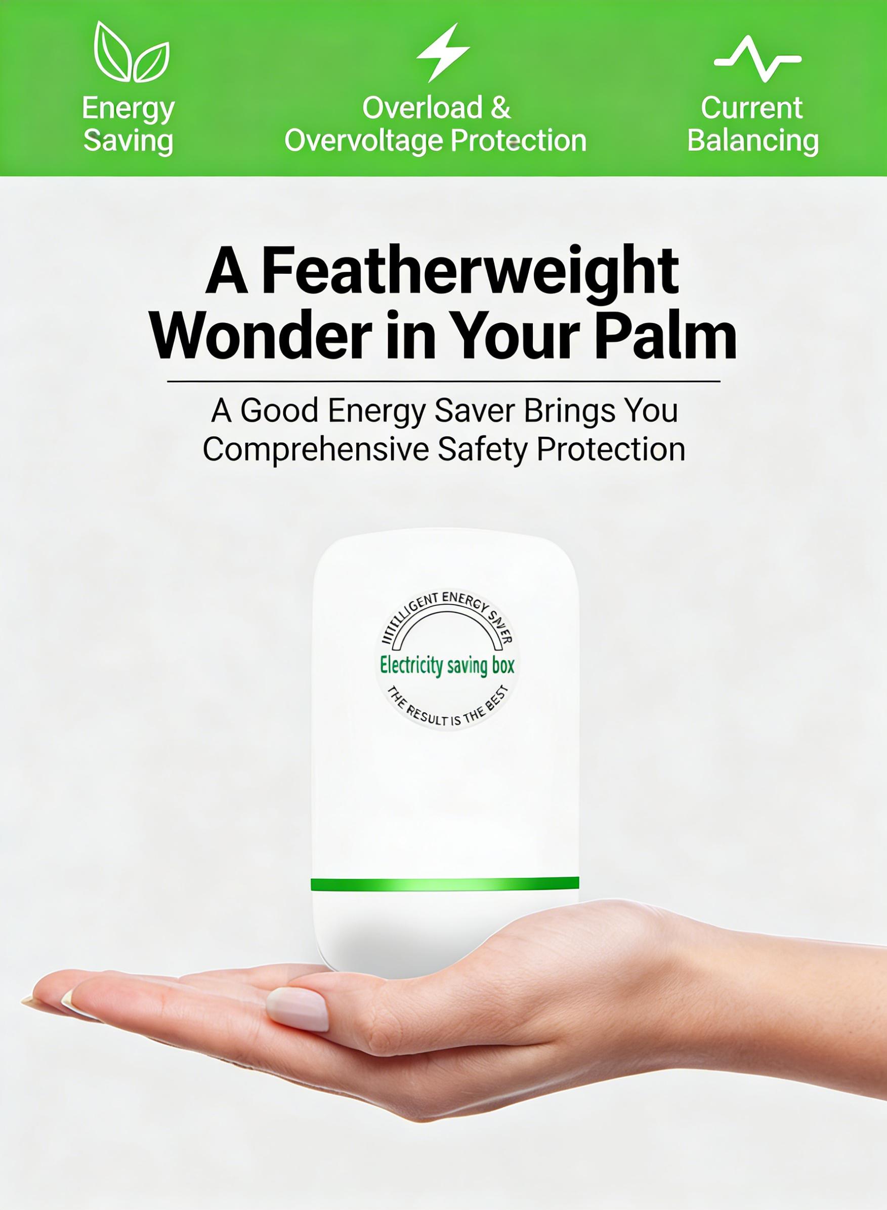 $2026 New Updated Plug-In Power Box Equipped with US Standard Plug, Universal Wide Voltage Design, Global 90-250V AC Input Compatible, Multi-Scene Portable Power Adapter for Home & Outdoor Use