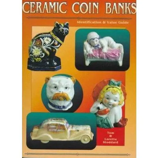 Used Ceramic Coin Bank Money Box Piggy Collector Book - Identification & Value Guide by Tom Stoddard, Paperback, English, Good Condition, 1.48 lb, Coin Storage
