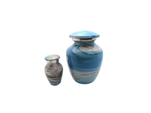 High Gloss Mini Cremation Urn - (Ocean View) Keepsake