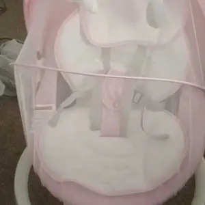 Baby Electric Bouncer, Baby Rocker, Electric swing, 5 Speed & 10 Lullabies, Baby Bassinet, Adapter & Battery Powered, For Indoor Use, Remote Control