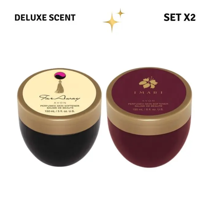 Avon Deluxe Scent Body Cream Set | Far Away & Imari Perfumed Skin Softeners Avon Deluxe Scent Body Cream Set | Far Away & Imari Perfumed Skin Softeners
