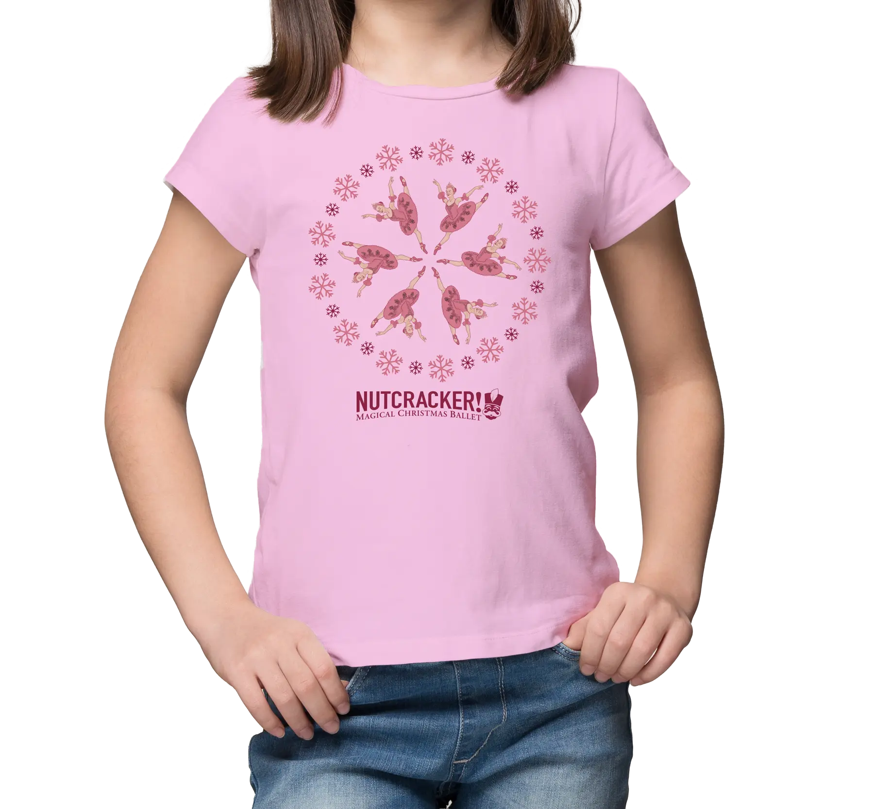 2025 Nutcracker! Magical Christmas Ballet Exclusive Tour T-Shirt – Pink