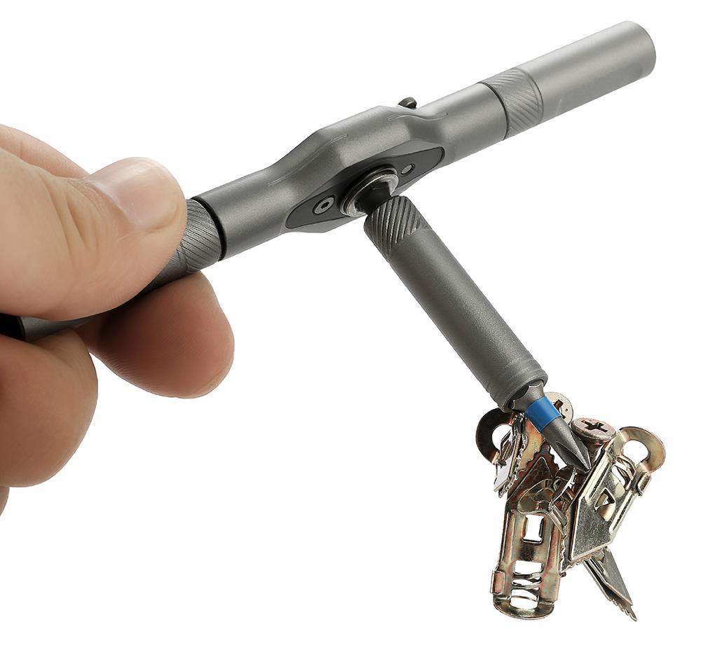 24 in 1 DIY Screwdriver Set, Switchable Shape Magnetic Screwdriver, Compact & Portable Ratchet Screwdriver Kit, Home Repair Tool Box for Daily Maintenance