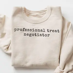 Professional Treat Negotiator Funny Vet Tech Crewneck, Gift For Vet Tech, Students Veterinarian Sweater, Gift Vet Tech Week
