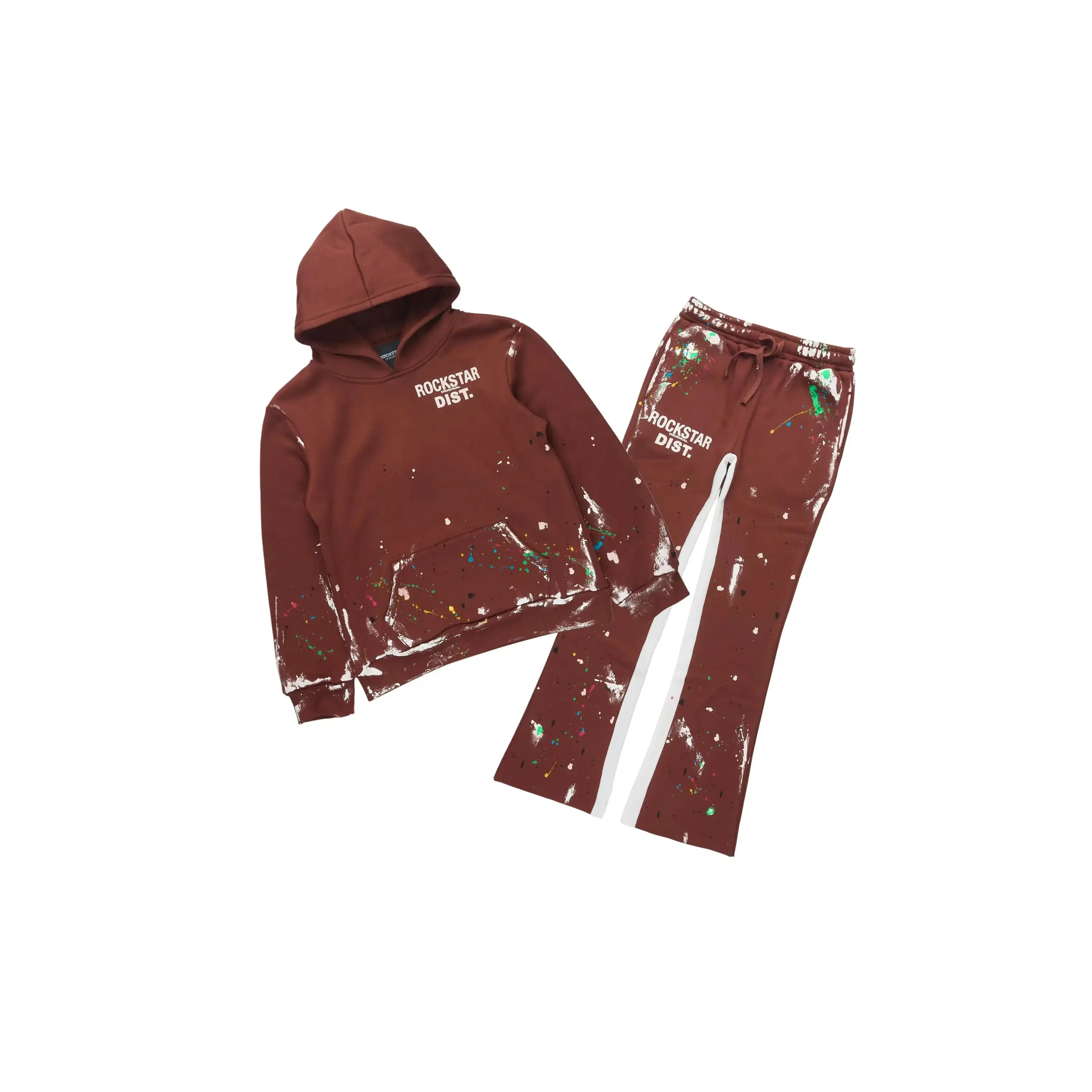 Boys Jaco Brown Baggy Fit Pant Set