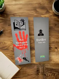 Thriller Book Club Bookmark