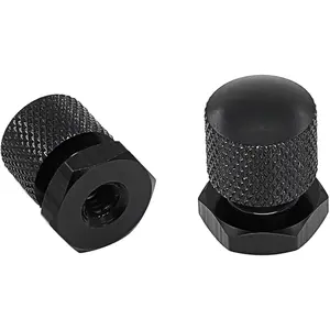 Solo Seat Mounting Nuts for Harley Davidson Touring Softail, Harley Seat Mount Fastener Hardware, Harley Solo Seat Nuts (Pack of 2, Black)
