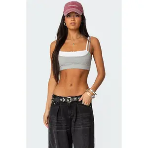 Edikted Women's Gracie Layered Bra Top