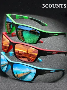 Unisex Mirror Lens Sporty Glasses , Trendy Casual Wraparound Glasses for Everyday Use, Fashion Accessories for Outdoor Activities, Windproof Sports Eyewear