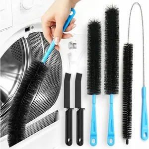Dryer Vent Cleaner Kit - 5 count Flexible Snake Tool for Lint Removes & Hair Clogs, Suitable for Drain Pipes,Condenser, Refrigerator Coils, Radiators, Toilets, Sinks & Tile Grout