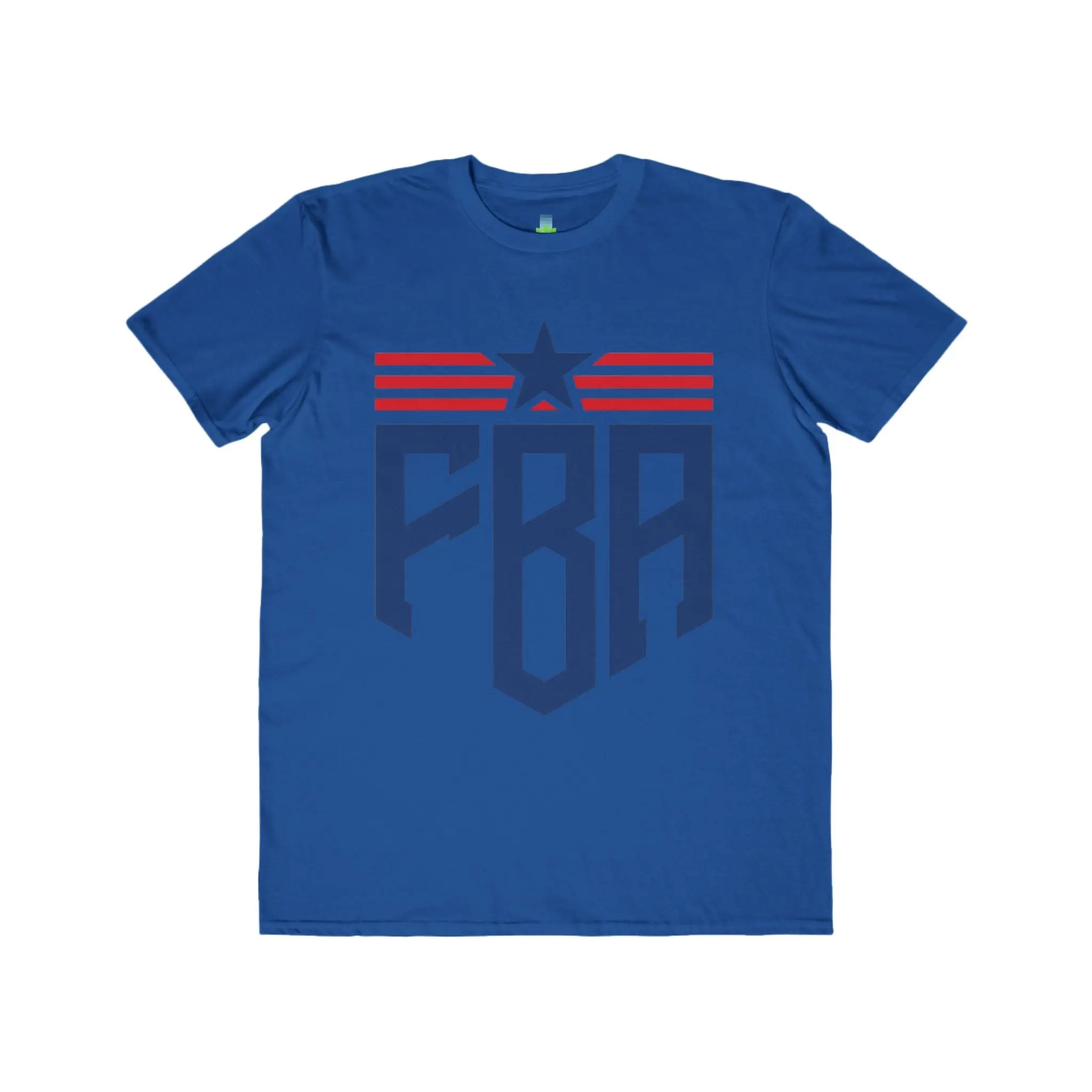FBA Shield Graphic Tee — Patriotic Star & Stripes Men's T-Shirt, Fitted Short Sleeve Crew Neck, 100% Ring-Spun Cotton, Unisex Summer Streetwear