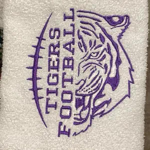 Embroidered hand towel- Tiger