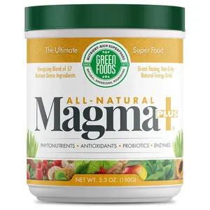Green Foods Magma Plus 5.3 Ounce All Natural Super Food with Barley Grass Juice Powder for Nutritional Benefits & Healthy Lifestyle