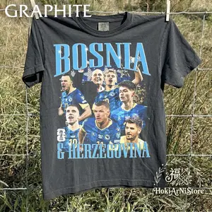 Bosnia & Herzegovina Football Fan T-Shirt  National Team Supporter Tee