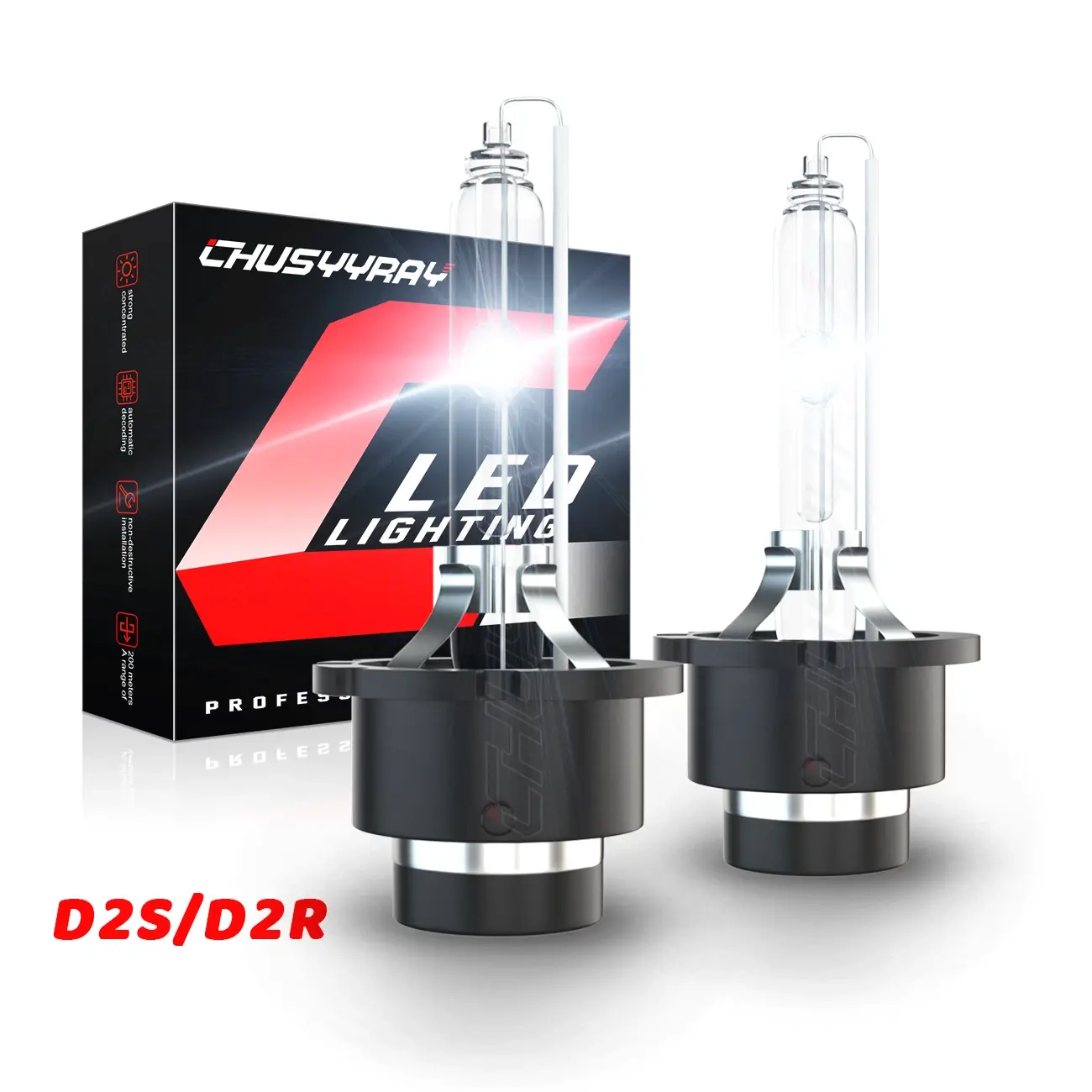 For Lexus IS300 2001 2002 2003 2004 2005 D2S HID Low Beam Headlight Bulbs 6000K White Set of 2 xenon
