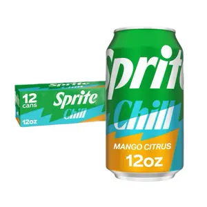 Sprite Chill Mango Citrus 12oz Cans Pack of 12 Soda Drink Beverage Limited Edition